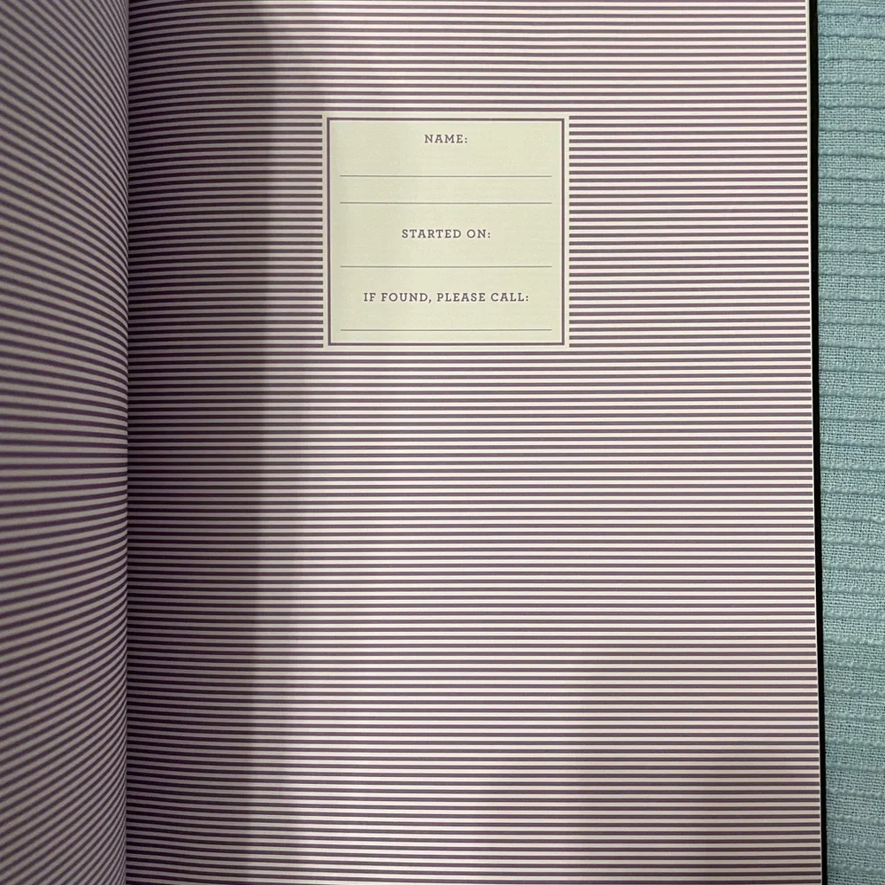 Purple & gold Undated Planner